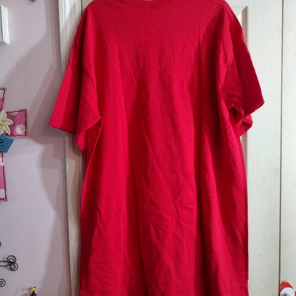 Disney Pooh Family Christmas Red Jumbo (Long) Tee. Tshirt Dress. Vintage OneSize - Picture 3 of 8